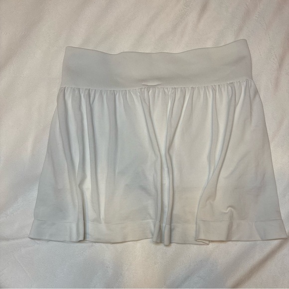 Adidas White Athletic Skirt with Logo - Picture 3 of 5